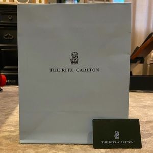 The Ritz Carlton Shopping Bag and Hotel Key Card